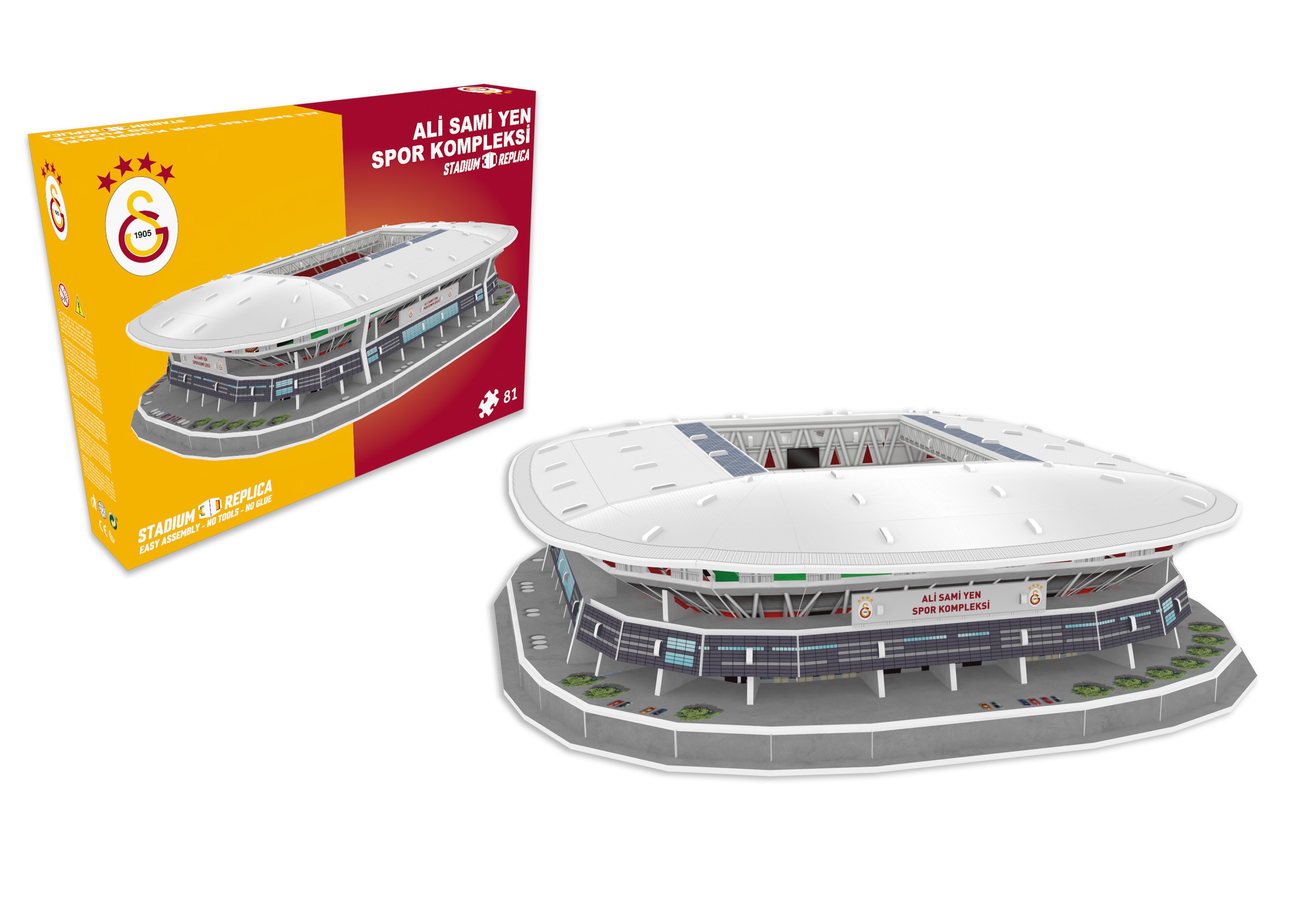 Galatasaray Stade 3D Puzzle – Découvrez le légendaire stade du Galatasaray  en version miniature ! Commandez maintenant et recevez en 1-3 jours., Football-Legends