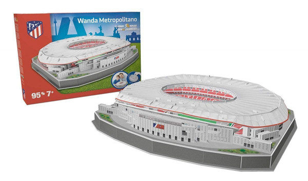 Atlético Madrid Stadion 3D Puzzle | Atlético Madrid Wanda Metropolitano 3D Stadion Puzzle | Atletico Madrid Stade Puzzle