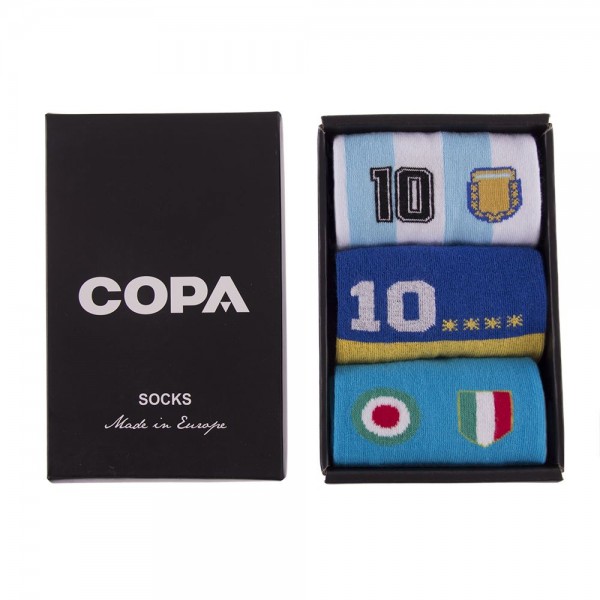 Maradona Freizeitsocken Box Set | Maradona Napoli Boca Juniors Argentinien Freizeitsocken | COPA Maradona Socken 