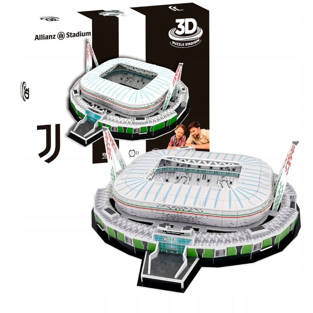 Juventus Turin Stade 3D Puzzle – Découvrez le légendaire stade du Juventus  Turin en version miniature ! Commandez maintenant et recevez en 1-3 jours., Football-Legends