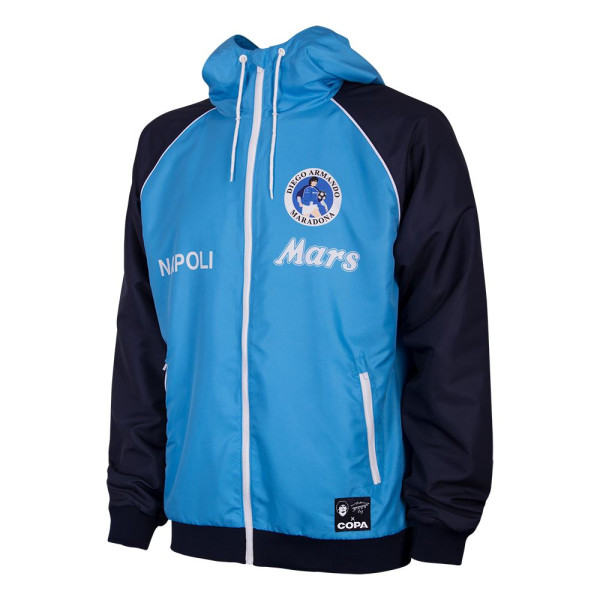 Maradona Napoli 1989 Hommage Jacke | Maradona Napoli 1989 Jacke | Maradona Napoli 1984 Giacca | Maradona COPA Napoli 1989 Windrunner Jacke | Maradona Napoli Tribute Jacke | COPA Maradona Napoli Jacke