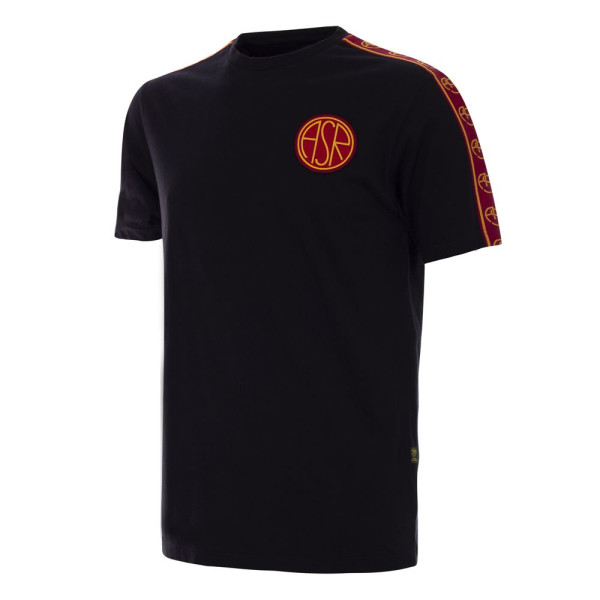 AS Roma Black Taper Shirt, AS Roma Shirt, COPA AS Roma Shirt, AS Roma Fan Shirt, AS Roma Fanoutfit Shirt